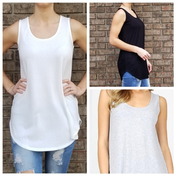 Boutique Tops - 1 Left! 3-Pack Plus Basic Tanks
